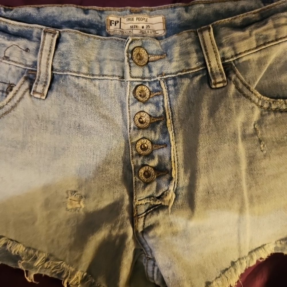 Free People jean shorts